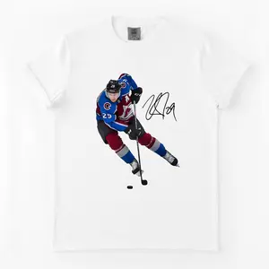 Comfort Colors Nathan MacKinnon #29 T-Shirt, ICE Hockey Player Graphic Tee, Big Face Celebrity Tee, Menswear Top Unisex