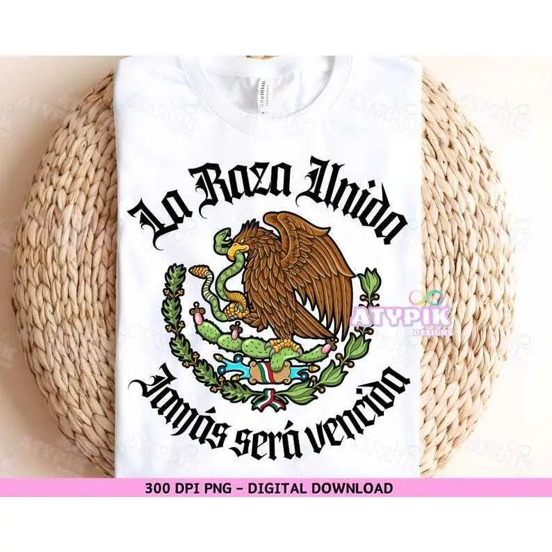 La Raza Unida Mexican Flag Shirt, Mexico Sublimation DTF T shirt Mug Design Mexicana Mexicano Chicana Chicano Proud Brown Shirt