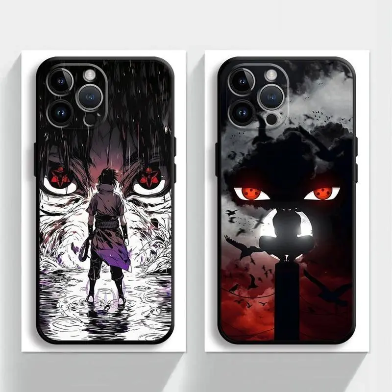 Cool Anime Sharingan Eyes Cellphone Casing - Anti-Drop Protection Accessories for iPhone 17,16,15,14,13,12,11 Pro/ProMax/Plus & Samsung Galaxy S25 Ultra,S24,S23,S22,S21 Plus Devices