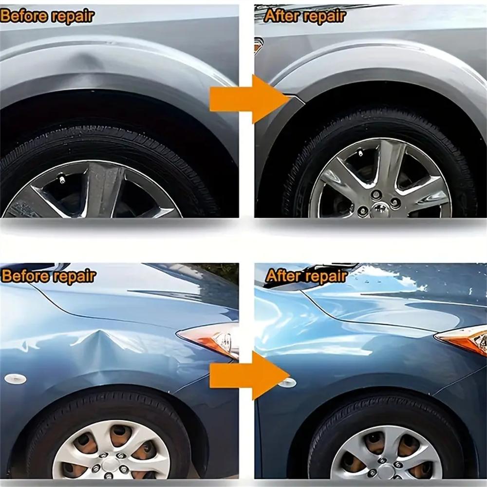 43pcs Car Dent Repair Tool Kit with Adjustable Long Reach, Paintless Dent Removal for Cars, Includes Spacer & Glue Gun -Without Battery