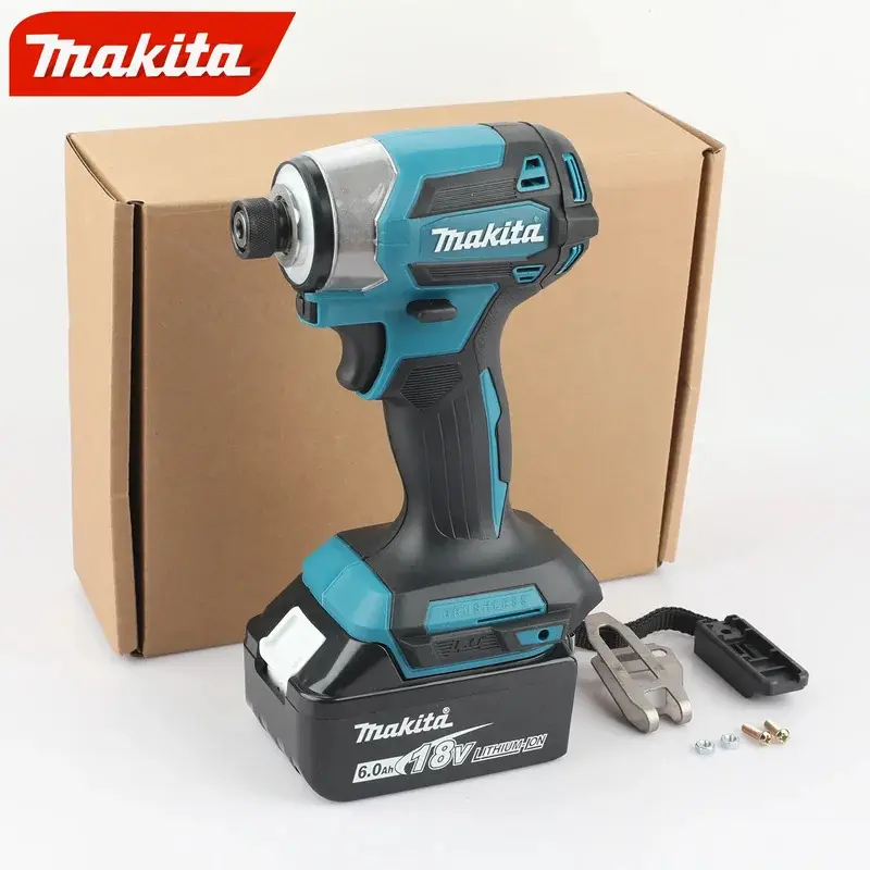 Makita Lithium Screwdriver New Dtd173 Impact Screwdriver Set Household Electric Screwdriver Electric Hand Drill Cordless Power Tools