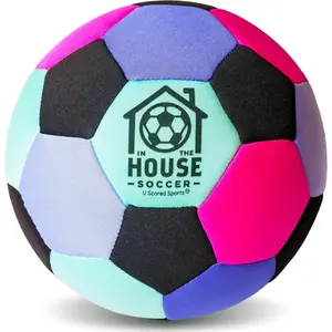 in The House Soccer Ball - Indoor Size 4 Padded Soccer Ball for Girls (Ages 3+), Boys (Ages 3+) & Adults - Bring Soccer Practice Home - Perfect for Juggling - Gift for Soccer Player