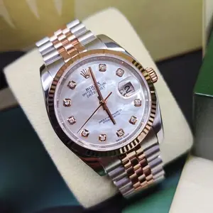 Pre-owned Rolex Datejust 116231 Stainless Steel & 18K Rose Gold 36mm Automatic Luxury Watch Full Set