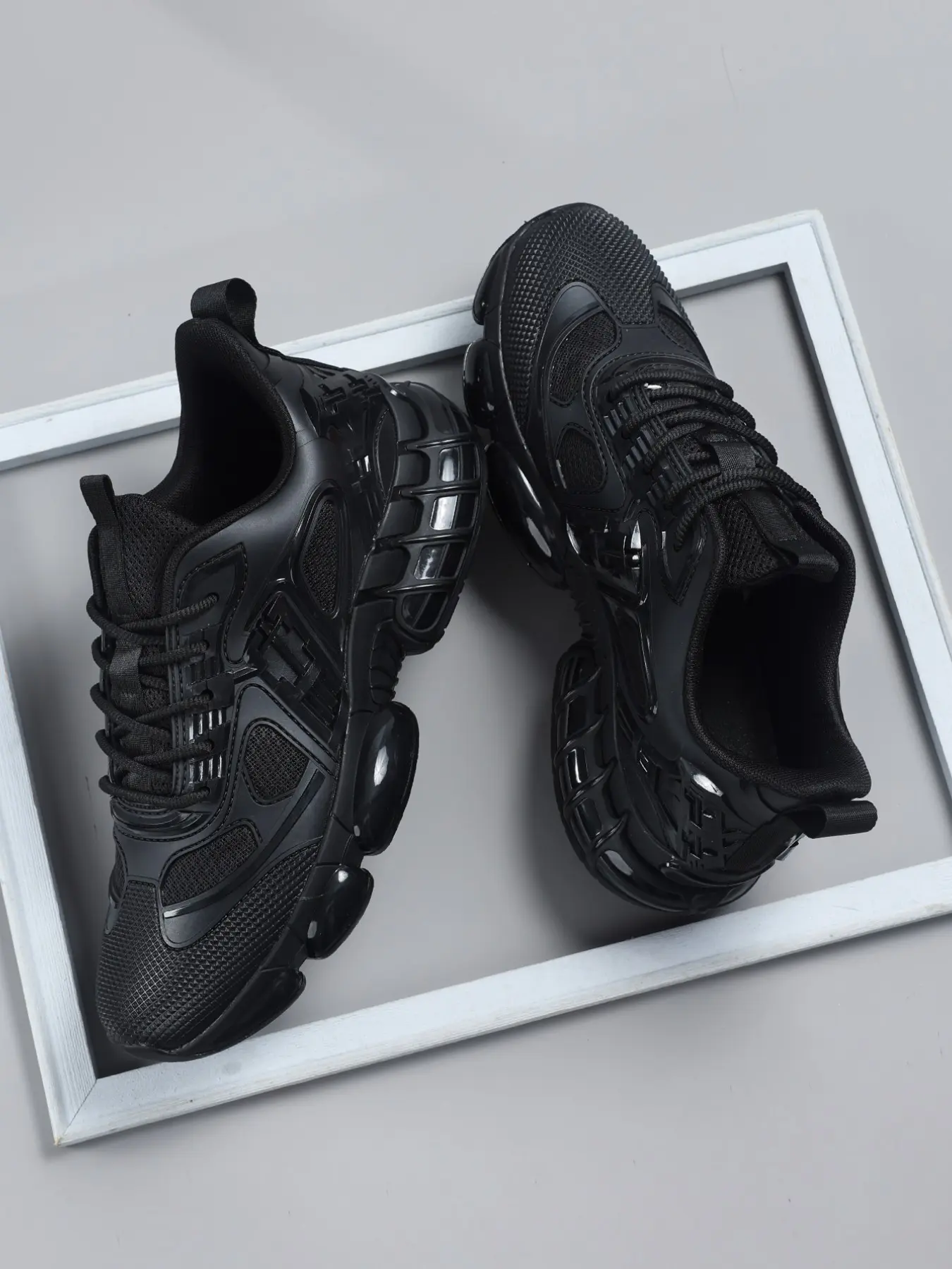 Men's Low-Top Casual Sports Shoes, Athletic Gym Sneakers, Sporty Sneakers, Tactical Style, Shock-Absorbing Transparent Sole, Wear-Resistant Anti-Slip, Walking & Weekend Outdoors, Non Slip Sneaker