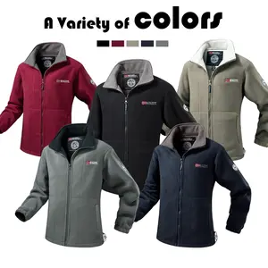 Thick fleece pullover jacket with stand collar and full zip design, heat-retaining and temperature-locking, available in multiple colors—an essential for staying warm in autumn and winter.