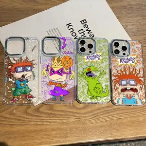 Funny Cartoon R-rugrats Cute Colorful Phone Case For iPhone 17 16 15 14 13 12 11 Pro Max  Air Plus Clear Soft Cover Unique Gift For Holiday Birthday