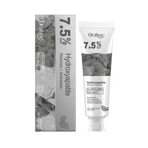 Hydroxyapatite Repair Toothpaste, 7.5% nHAP Nano Hydroxyapatite Toothpaste, Fluoride-Free Mint Toothpaste for Enamel Repair, Teeth Strengthening, Fresh Breath and Daily Oral Care