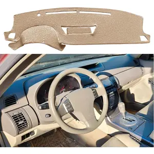 Dash Cover Mat Custom Fit for Infiniti G35 with Clock Inside, Dashboard Cover Pad Carpet Protector (Black) Y58