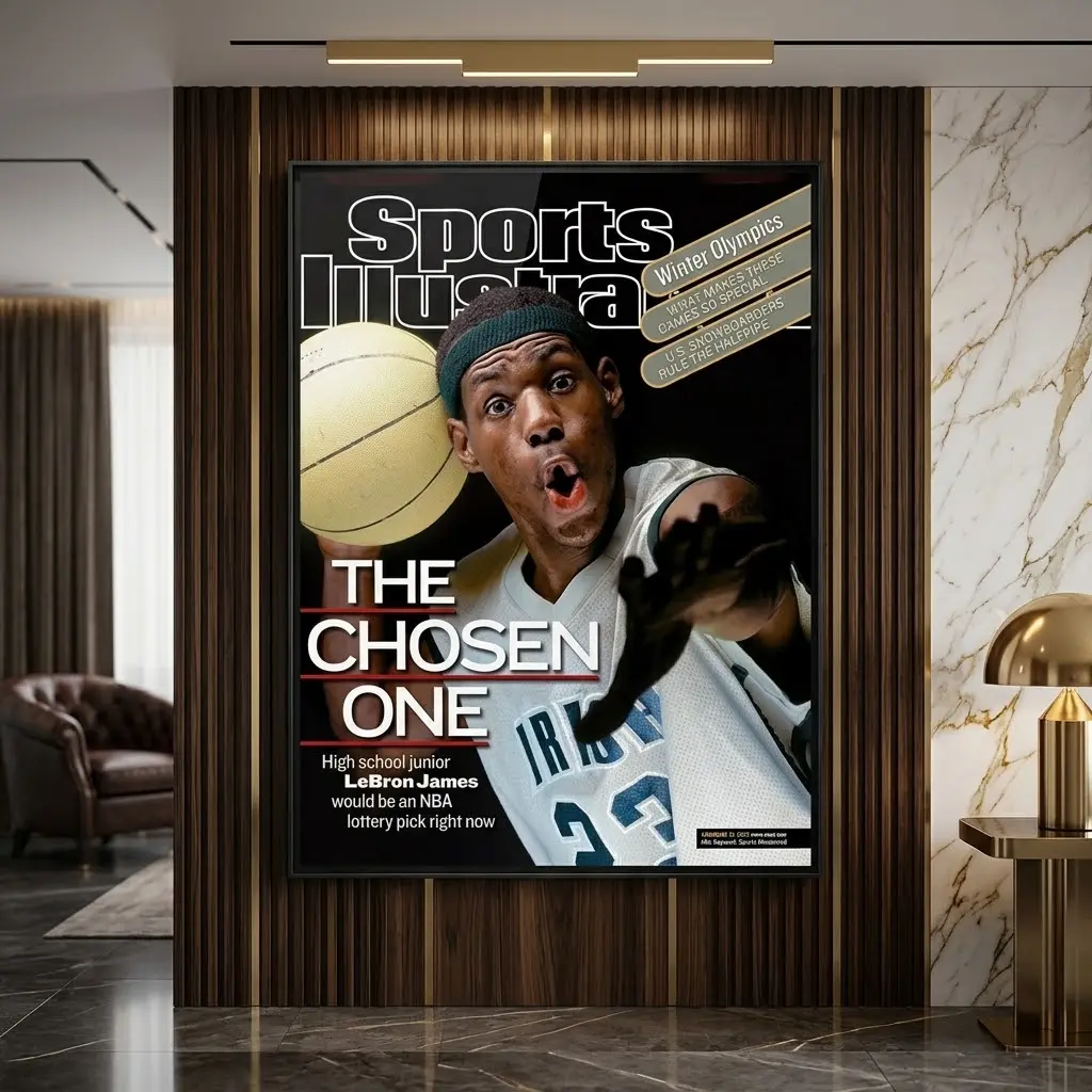 LeBron James Basketball Inspired Poster, Sports Wall Art Print, Modern Fan Room Decor, No Frame LeBron James Basketball Inspired Poster, Sports Wall Art Print, Modern Fan Room Decor, No Frame