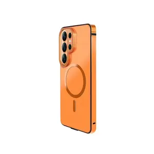 High end original color backplate smartphone case cover, suitable for Samsung Galaxy S26 Ultra aluminum metal frame ultra-thin magnetic wireless charging anti drop protection protector