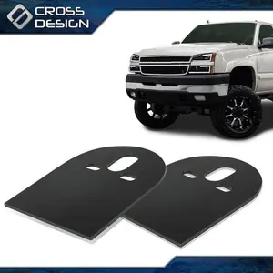 CROSSDESIGN 2500lb 2600lb Pair Steel Upper D Plate Mounting Brackets Air-Bag Suspension