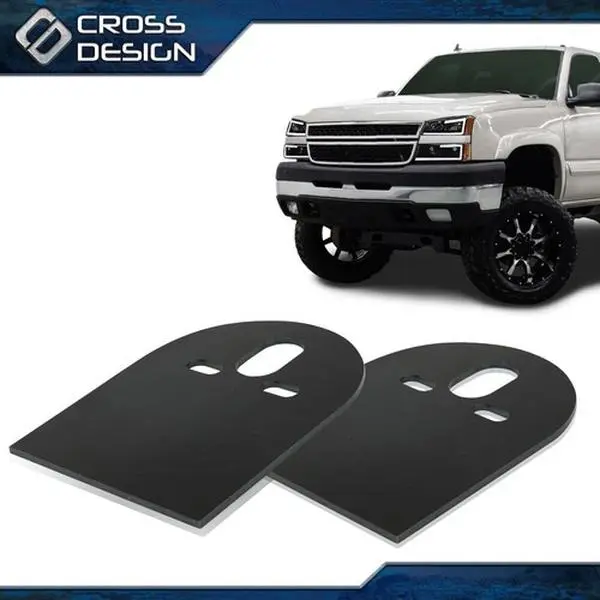 CROSSDESIGN Steel Upper D Plate Mounting Brackets for Air-Bag Suspension, 2500lb-2600lb Pair Capacity, Easy to Install, Limited Life Guarantee
