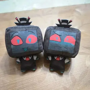 10cm Hazbin Vox Plush Doll Pendant Mini Printed Hotel Vox Stuffed Toys Fans Collect Holiday Birthday Gifts Peripherals Toys