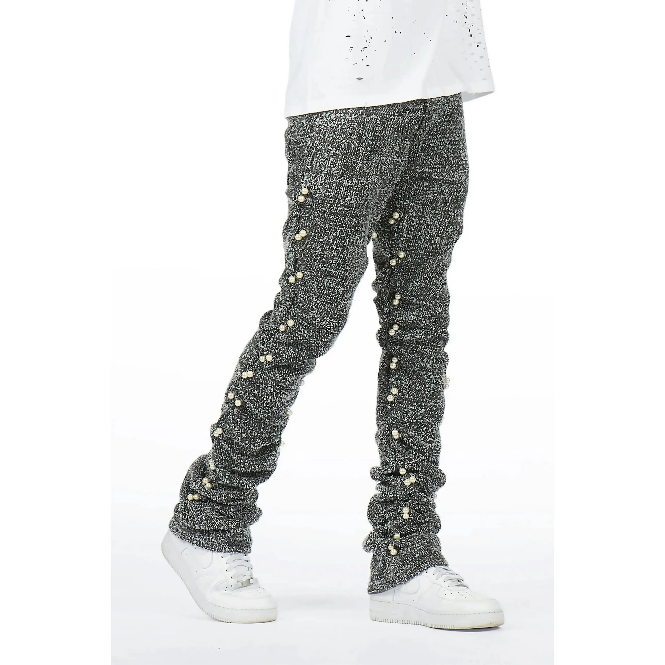 Shae Black Pearl Stacked Fit Jean