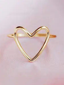 1 PC Elegant Heart Ring For Women For Valentine's Day Gift Wedding Anniversary Party Jewelry