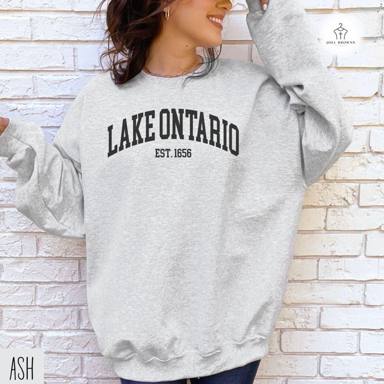 Lake Ontario Sweatshirt, Lake Ontario Sweater, Great Lakes Shirt, Quiet Activism Tee, Canada Sweater, Canadian Gift Shirt Unisex Womenswear Menswear Graphic Tops Streetwear