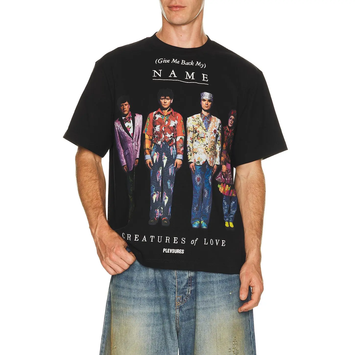 Pleasures x Talking Heads Creatures Heavyweight Tee in Black