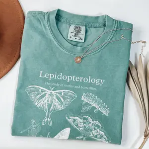 Comfort Colors Luna Moth Shirt, Entomology Shirt, Cecropia Moth Wings Dark Academia Shirt, Dark Cottagecore Shirt, Goblincore