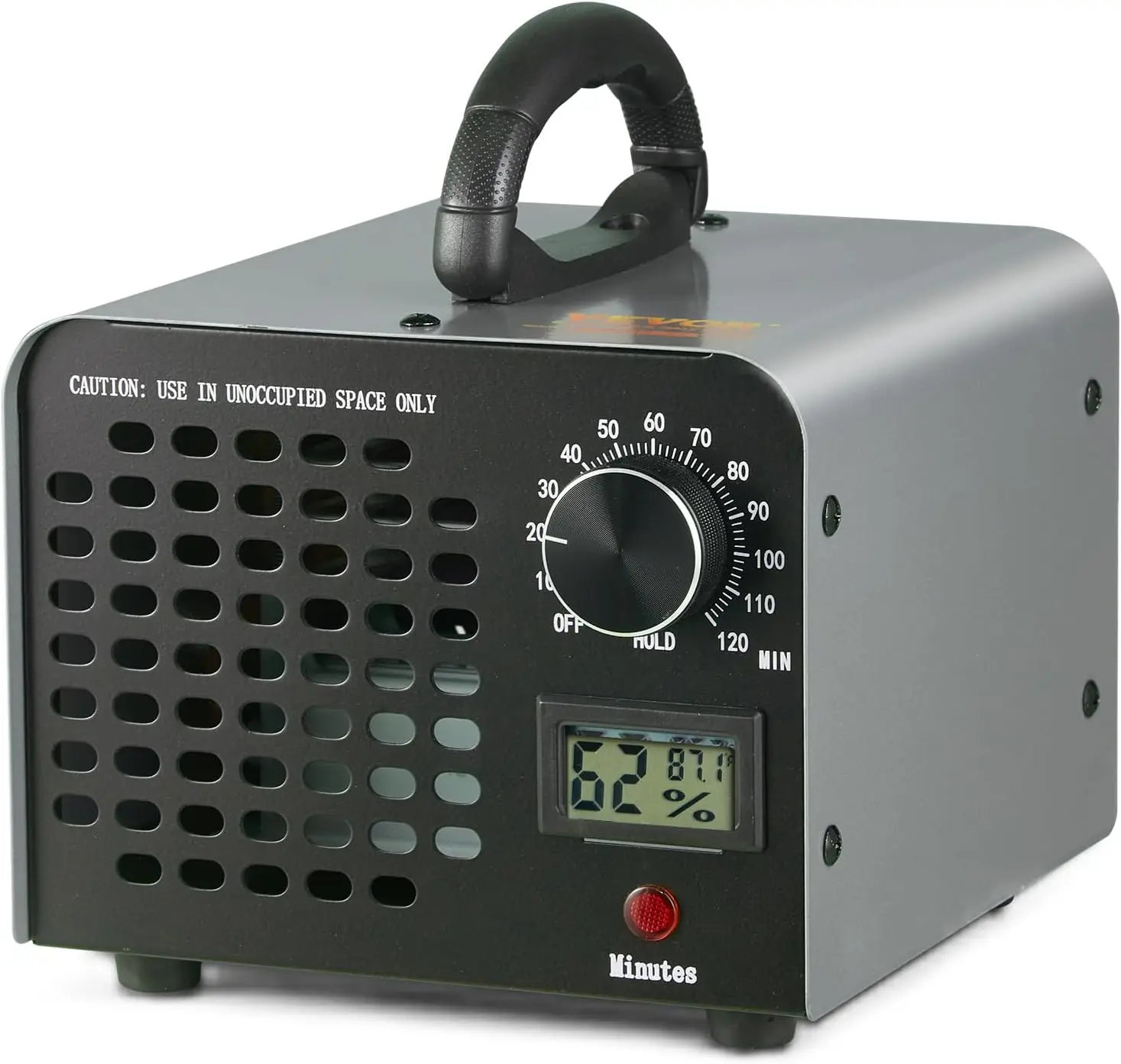 VEVOR Compact Ozone Generator Air Purifier, 36000mg/h High-Capacity, 0-120 Min Time Setting, for Commercial Users, Rooms, Cars