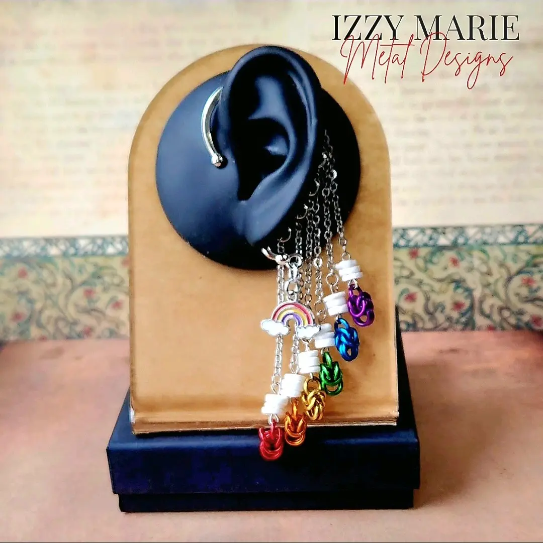 Custom Chainmail Ear Cuffs