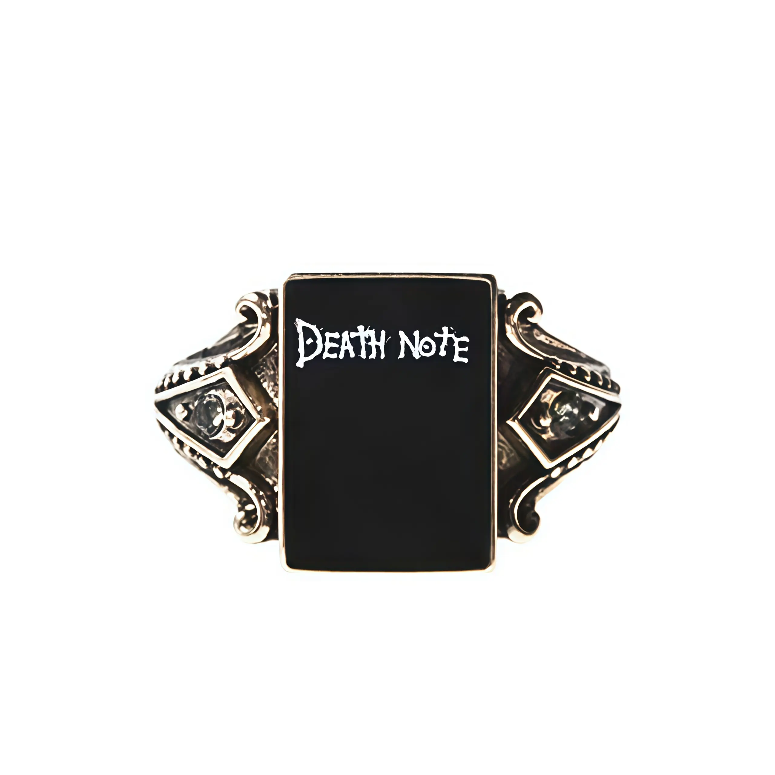 Anime < Death Note >   DEATHNOTE co-branded merchandise iconic story ring with gothic design