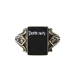 Anime < Death Note >   DEATHNOTE co-branded merchandise iconic story ring with gothic design