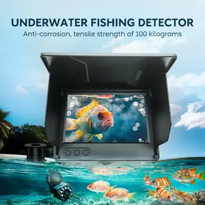 Fishing, underwater 4.3-inch HD screen visual fish finder, 1080p color display underwater fish finder, 49-foot line length visual anchor fish finder, suitable for parent-child entertainment, wild fishing, sea fishing, etc., outdoor fishing equipment