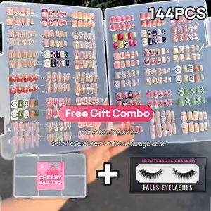 Secret Treasure Box Set, Includes 6 Styles & 144pcs Randomly Selected Items, Comes with Practical Storage Case & False Eyelashes, Limited Time Offer!