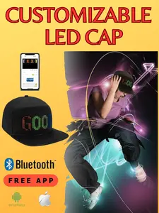 CYB Wear LED CAP PROGRAMMABLE BY FREE APP