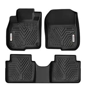 YINTATECH 3D Car Floor Mats Floor Liner All Weather Anti-Slip for 2017-2022 Honda CR-V CRV Black TPE Mat Set