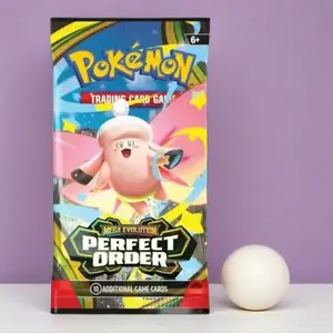 Pokemon Trading Card Game - Mega Evolutions Perfect Order Booster Pack Live Opening - 10 Cards 1 Basic Energy 1 Live Code Card
