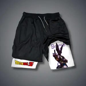 Dragon Ball DBZ 80s 90s summer men shorts for men jorts outfit men graphic shorts Double-layer sports shorts Comfortable short shorts summer