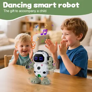 Green Electric Children's Early Education Smart Robot with Light, Music, and Dance Interaction – Birthday and Christmas Gift Toy for Boys and Girls