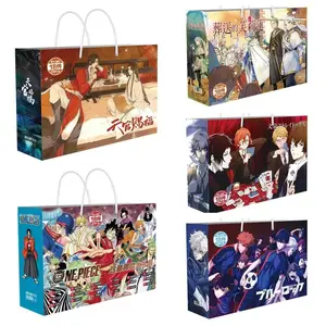 Anime Lucky Gift Bag Bungou Stray Dogs Haikyuu Collection Toy Include Postcard Poster Bookmark Lomo Cards Genshin Impact Figure