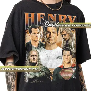 Limited Henry Cavil Vintage T-Shirt, Shirt Gift For Woman and Man Unisex T-Shirt GP02