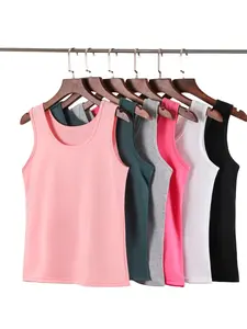 Women's Four-Season 6-Piece Underwear Set, Lightweight Casual Slim Fit, Soft Fabric, Sleeveless Tank Tops, All Seasons Wear, Comfortable and Stylish