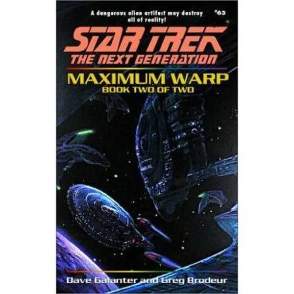 USED Book - Maximum Warp Book Two: Forever Dark (Star Trek The Next Generation, No 63) by Dave Galanter (Paperback) - english