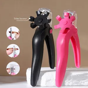 Stainless Steel Nail Clipper with Locator, 1pc U-Shaped Nail Cutter, Professional Nail Salon Manicure Tool, Nail Tech Supplies, Perfect for Nail Extension, Pedicure Care Tool