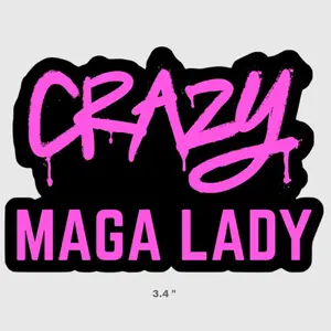 Crazy MAGA LADY Decal
