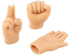 2.5" Hand Finger Puppet 3 Piece Rock Paper Scissors Bundle Pack