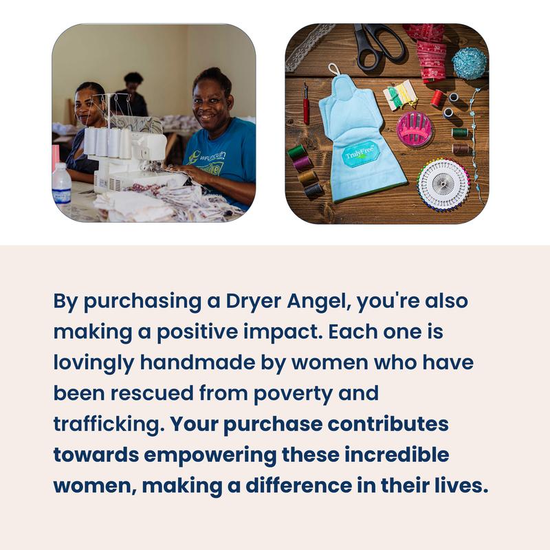 Truly Free Dryer Angel - Natural Dryer Sheet Alternative, Non-Toxic Reusable Fabric Softener Sheets and Scent Booster, Safe for Babies and Sensitive Skin, Laundry Room Essentials - 2 Refills Included