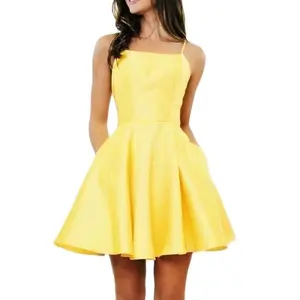 Hoco Look Yellow Dress - Details Unknown Womenswear Cute