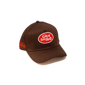MC "Give Em Hell" Hat - Brown/Red
