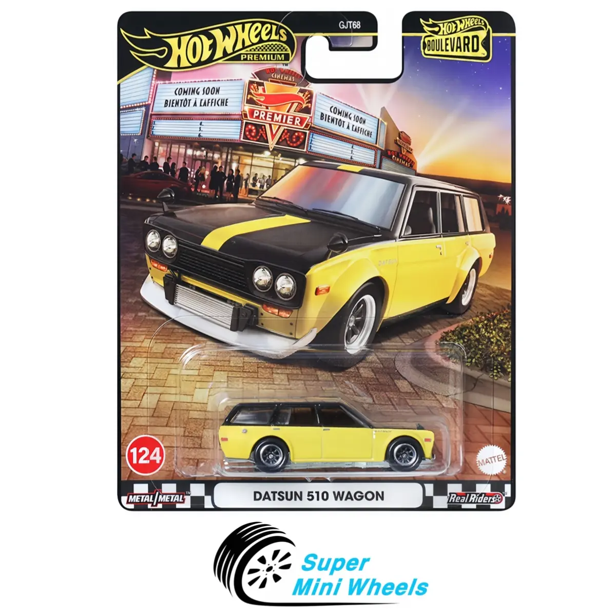 Hot Wheels Datsun 510 Wagon – Yellow - Boulevard #124