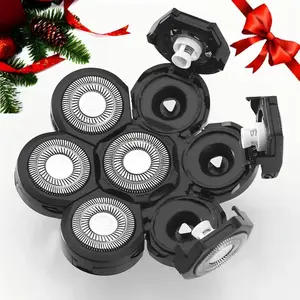 7-blade Electric Shaver Head, Replaceable Electric Shaver Head, Universal 6 In 1 Beard Shaver Head Beard Trimmer Head, Men's Beard Shaver Replacement Accessories