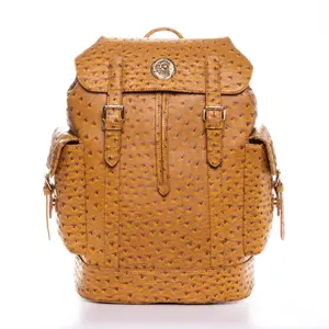 Nathaniel Brown Embossed Backpack by ADONI MMVII