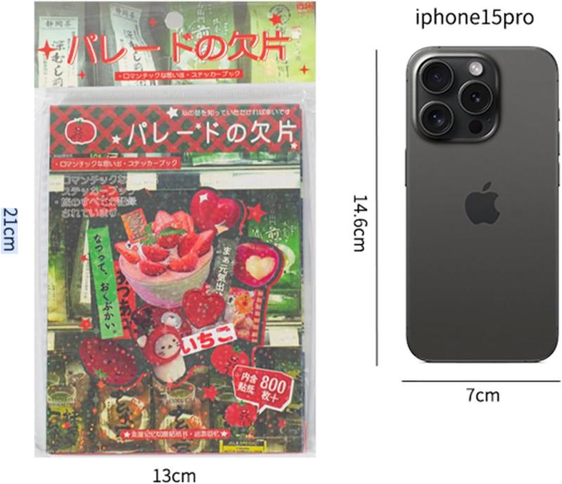 45 Pieces Japanese Ancient Comic Style Decorative Stickers – 800+ Designs in 1 Book, Aesthetic Stickers with Retro Manga Vibes, DIY Stickers Book for Journaling, Scrapbooking