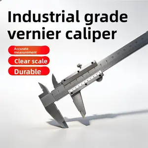 Carbon Steel Caliper Gauge, Metric & Imperial Dual Scale, Manual Slide Rule, Available in Three Sizes, Resolution 0.001 Inch/0.02 Millimeter