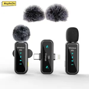 Microphone TikTok Live Video Microphone for Filming Long-distance wireless Bluetooth connection Wireless lapel microphone is used for recording, singing, shooting videos, and live streaming to reduce noise.mini microphone Headset Charging