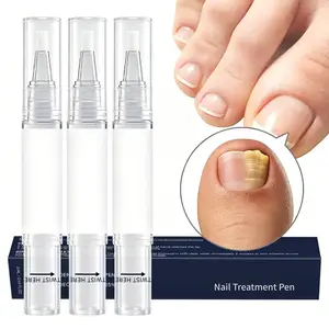 Strength Nail Renewal Pen - Easy Brush, for thick, yellow, and brittle nails; restores discolored, and damaged nails #